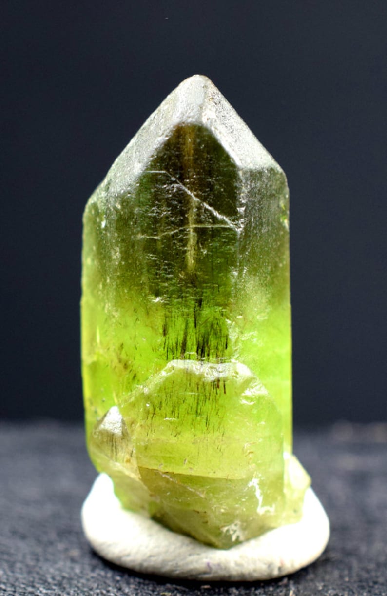 Olivine Peridot Crystal from Sapat Pakistan 22*16*11 mm 42.45 Cts Peridot Crystal