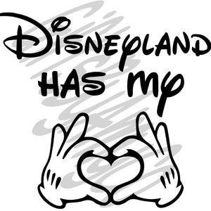 Disneyland Has My Heart SVG, JPG, PNG Digital Download | Cricut