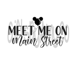 Encontre-me na rua principal | Baixar SVG, JPG, PNG digital | Cricut