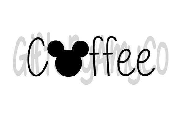 Disney Coffee Mickey Mouse Disney Kitchen Decor Svg Etsy