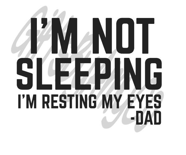 M Just Resting My Eyes Funny Quote Gift T-Shirt S-3XL Black