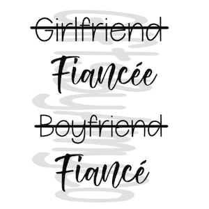 Fidanzato Fidanzato / Fidanzata Fidanzata SVG, JPG, PNG Digital Download / Cricut