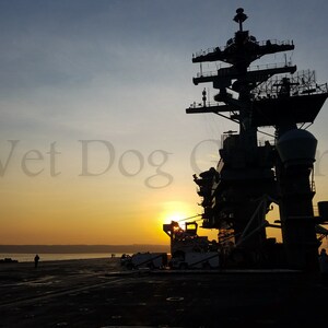 Aircraft Carrier Sunset *digital download*