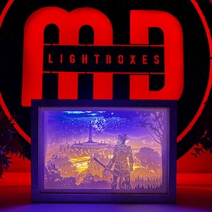 New! Elder Scrolls IV: Oblivion Light Box | Gaming Room Decor | Gaming Night Light