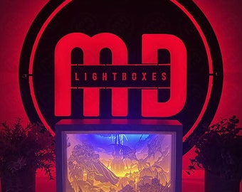 Caja de luz Deluxe del Rey Exánime: Luz nocturna para decorar tu sala de juegos