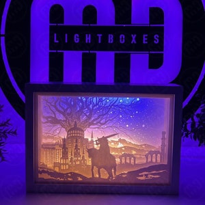 Boîte lumineuse Elden Ring | Décoration de salle de jeux | Veilleuse de jeu