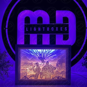 Disco Elysium Light Box | Gaming Room Decor | Night Light | Game Room Decor | LED Light Box