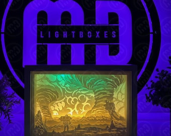 Caja de luz de lujo Outer Wilds / Luz nocturna para juegos, regalo para gamers