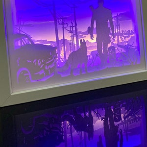 Fallout Light Box Gaming Room Decor Gaming Night Light image 4