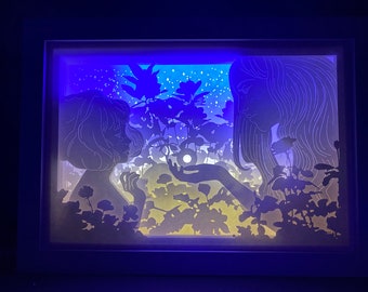 Deluxe Gris Light Box | Gaming Room Decor | Gaming Night Light