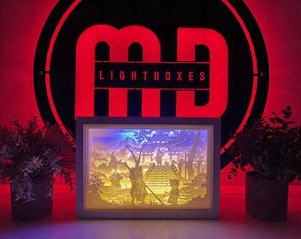 Caja de luz Deluxe Black Myth: Wukong - Decoración para sala de juegos - Luz nocturna única