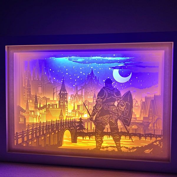 New! Deluxe Dark Souls III Light Box | Gaming Room Decor | Gaming Night Light