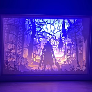 Deluxe Bloodborne Light Box | Gaming Room Decor | Gaming Night Light