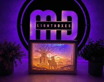 Caja de luz Deluxe de Elden Ring: luz nocturna para videojuegos, regalo de Bloodborne