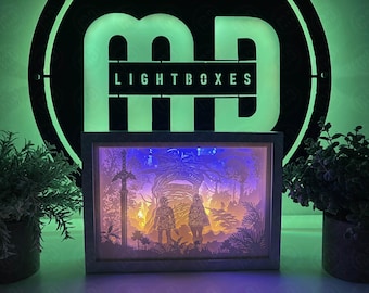 Caja de luz Deluxe de Zelda Tears of the Kingdom, decoración LED 3D para sala de juegos, lámpara de escritorio para gamers, luz nocturna LED, regalo para gamers, caja de luz personalizada