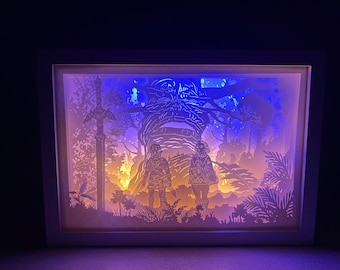 New! Deluxe The Legend of Zelda: Tears of the Kingdom Light Box | Gaming Room Decor | Gaming Night Light