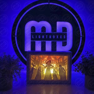 Resident Evil Village Light Box: Gaming Room LED Night Light