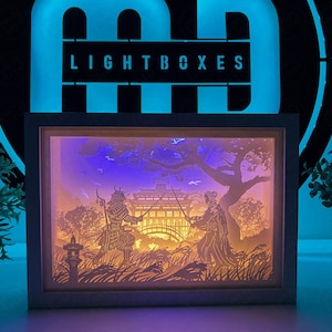 Ghost of Tsushima Light Box | Gaming Room Decor | Gaming Night Light