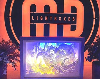 Caja de luz Deluxe de League of Legends Ahri: Luz nocturna para sala de juegos