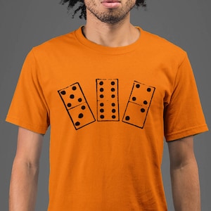 Mond Maus Bekleidung Domino Stücke Unisex Erwachsene gedruckt Baumwolle Crew T Shirt