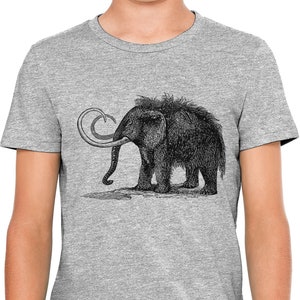 Moon Mouse Apparel Hairy Mammoth Kids Unisex Youth Cotton T-Shirt