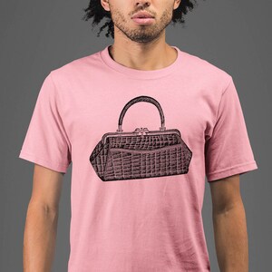 Mond Maus Bekleidung Ledertasche Unisex Erwachsene gedruckt Baumwolle Crew T Shirt