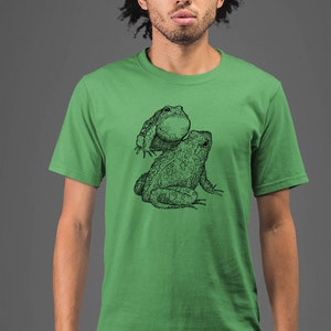 Moon Mouse Apparel Pair of Toads Unisex Adult Printed Cotton Crew T Shirt