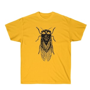 Moon Mouse Big Forest Cicada Unisex Adult Printed Cotton Crew T Shirt