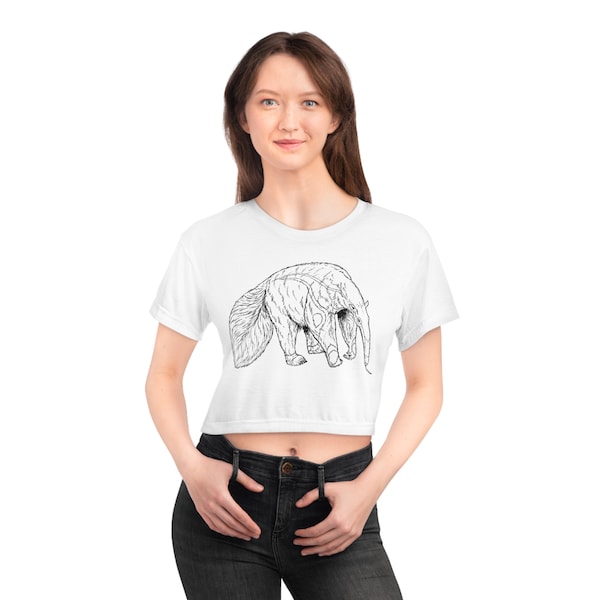 Moon Mouse Apparel Bushy Anteater Women's Crop Tee