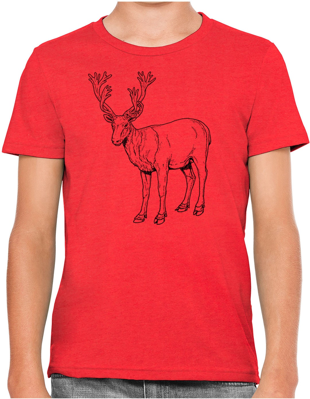Produktbild von Weihnachtsbluse Damen Weihnachtspullover Mädchen Langarm Mit Rentier Druck Weicher Weihnachtspullover Kinder 152 Mädchen