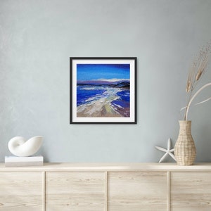 Beach ART PRINT, beach art, landscape beach art, ocean painting, nautical decor, beach house decor, coastal wall art