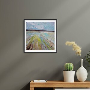 Beach ART PRINT, beach art, landscape beach art, ocean painting, nautical decor, beach house decor, coastal wall art