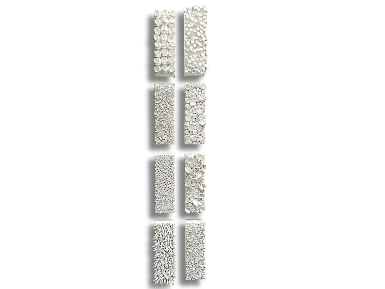 Floral wall art | White clay wall sculpture | 3D artwork | Abstract in white | Small wall sculpture | Vertical art | Fine Art Sculpture image 12