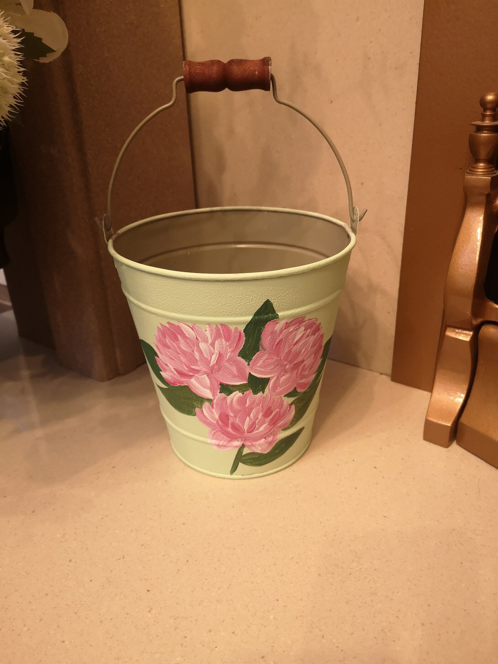 Hand painted plant bucket Etsy