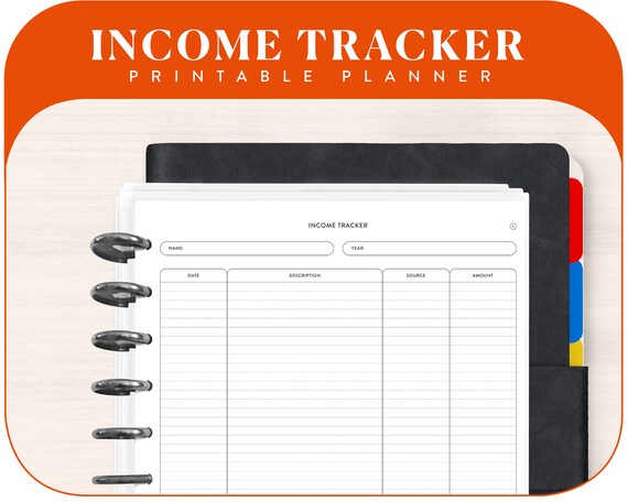 Income Tracker Planner Printable Monthly Income and Expense | Etsy