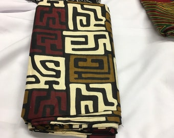 Tela estampada africana - Estampado de tela de barro