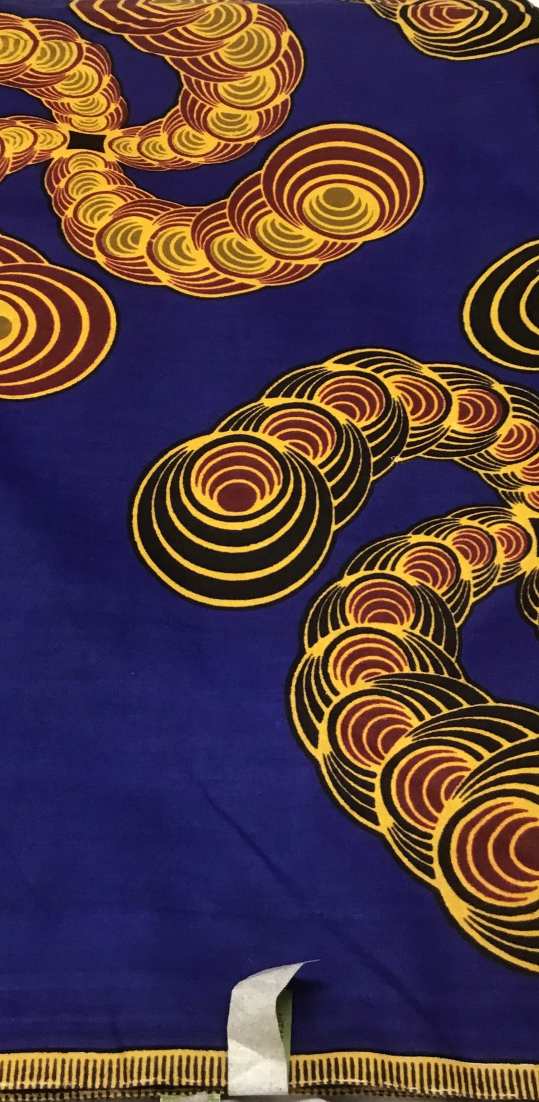 African Print Fabric, Gold and Red Coils **[2 YARD MINIMUM]** - Etsy