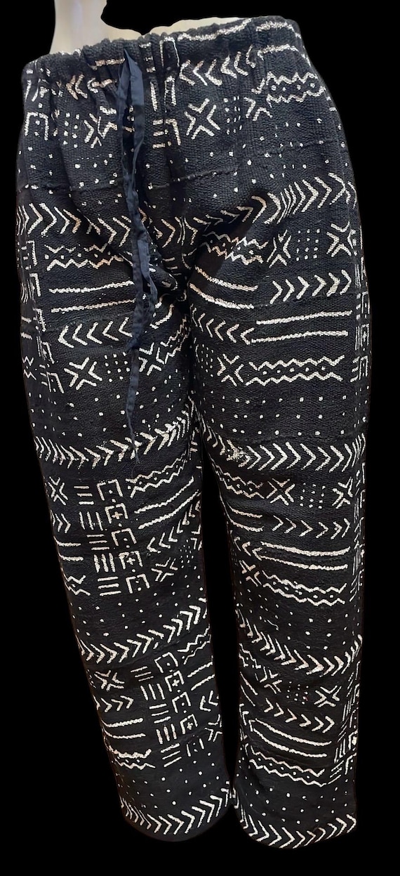 Punto Blanco Pantalonetas Negras Pantalones De Tela Negra, Cintura  Elástica, Cordón Ajustable