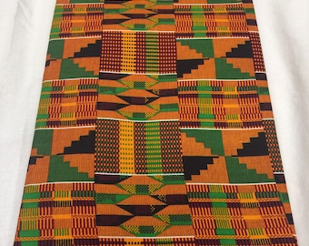 African Print Fabric, kente, pinwheels, 100% Cotton **[2 yard minimum]**