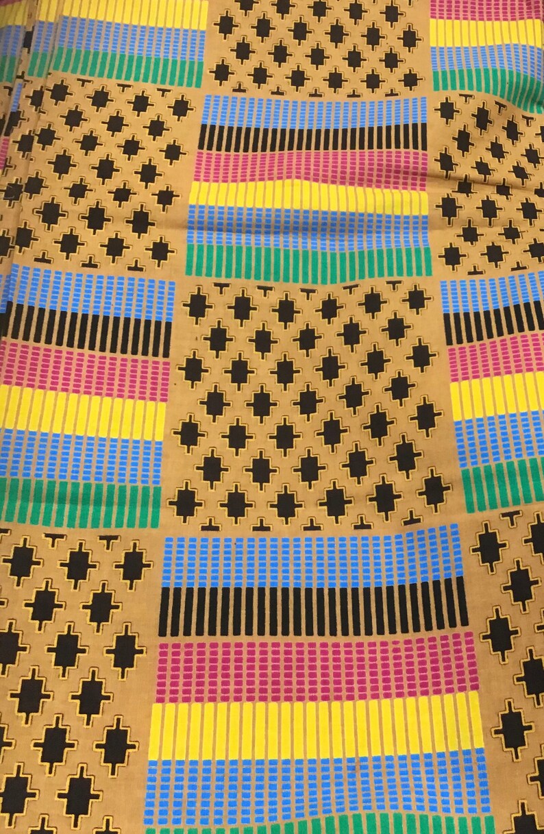 100/% Cotton sold by the yard African Print Fabric from Mali