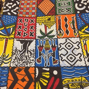 African Print Fabric, patchwork, quilting **[2 yard minimum]**