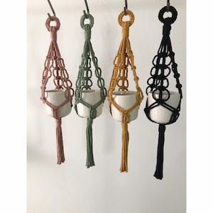 Macrame TUTORIAL, Mini Blumenampel Belle, pdf MUSTER DIY