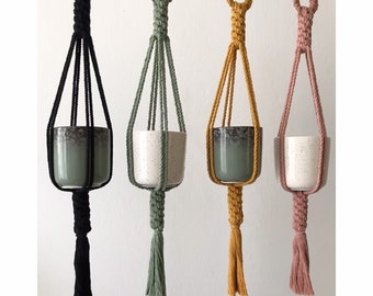 Macrame TUTORIAL, Mini Plant Hanger The Royal, pdf PATTERN DIY