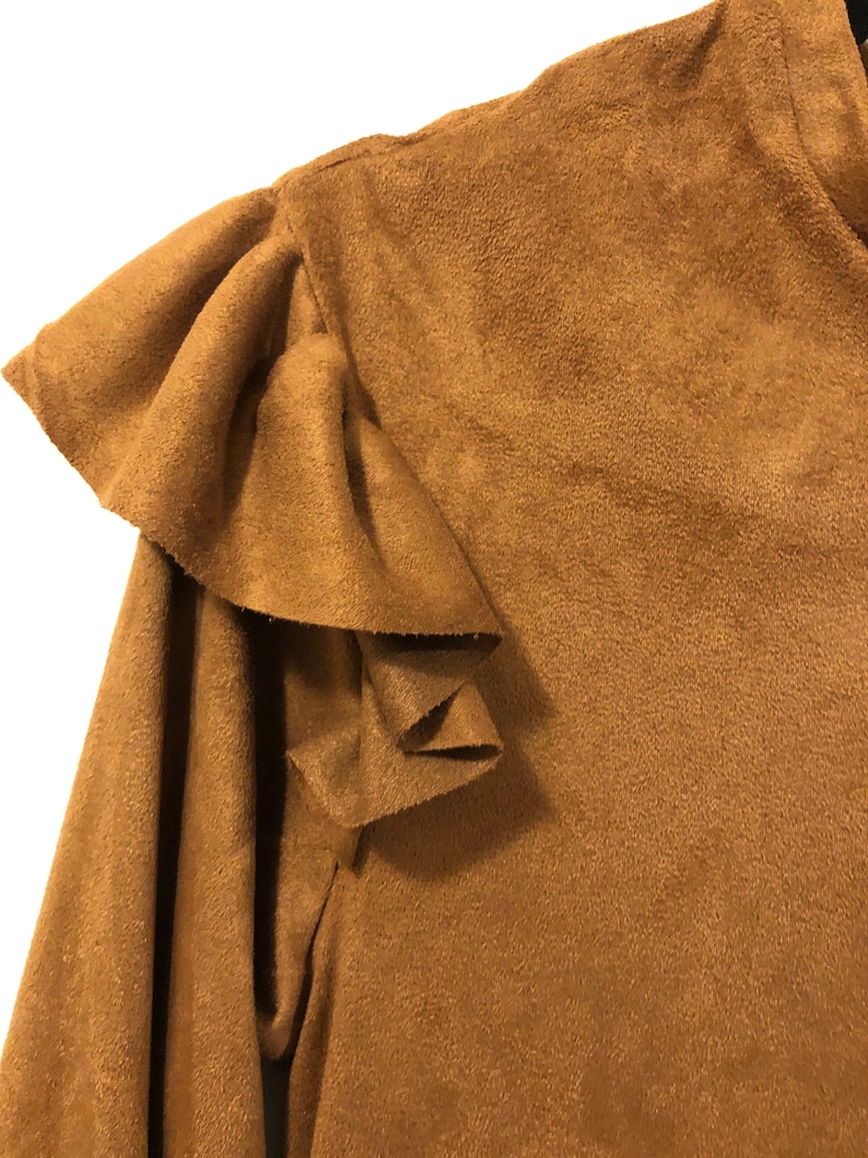 Suede Mom Vega Dress in Camel