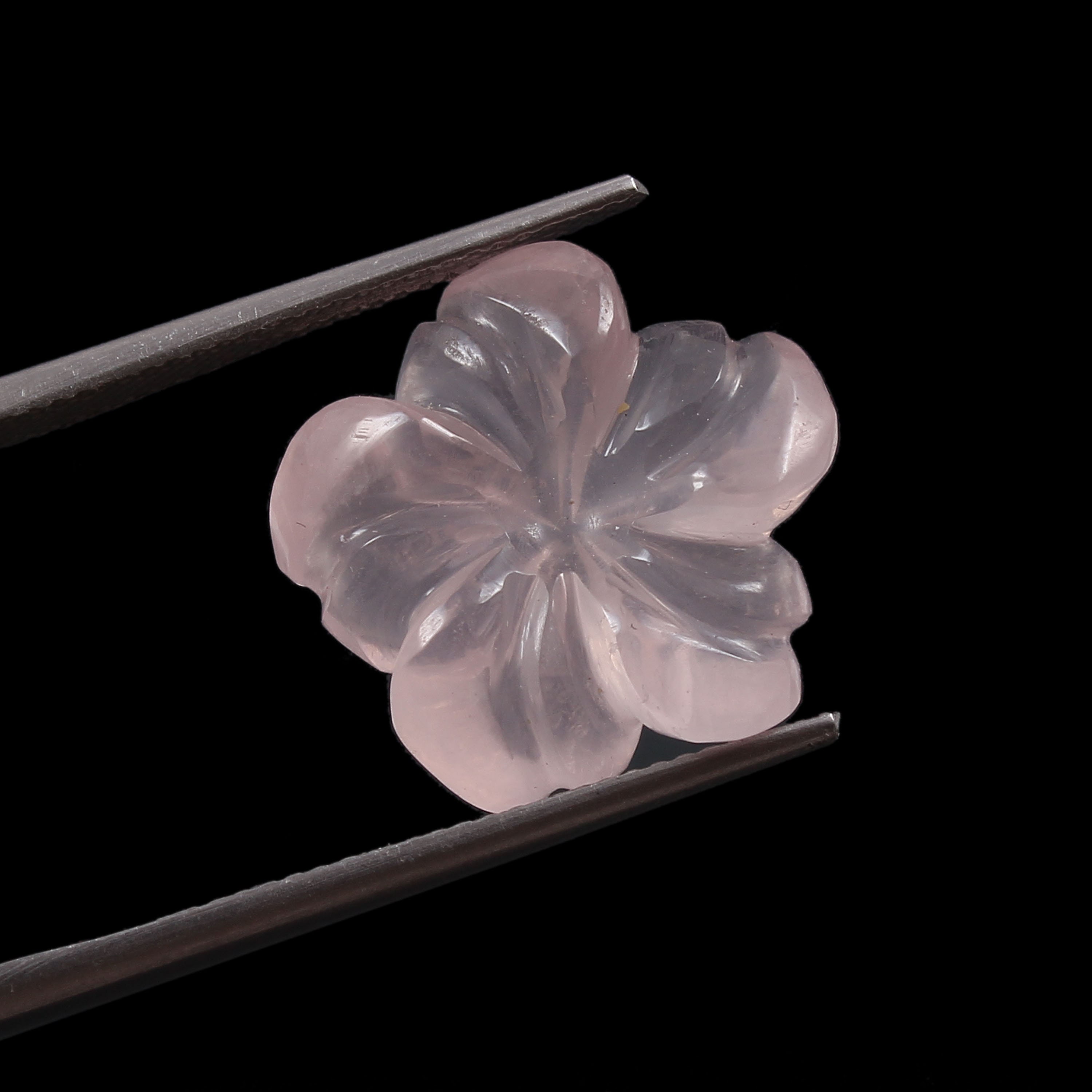100 Natural Rose quartz carving gemstone shape flower Etsy