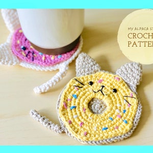 Crochet Cat Coaster Pattern PDF| Kitty Mug Rug| Kid friendly| Housewarming Gift| Kawaii Kitchen Decor| Amigurumi Coaster| Gift for Cat Lover