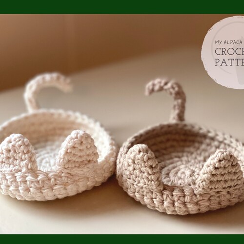 Crochet PATTERN Cat Ring Dish Kitty Trinket Dish Cat Home Etsy