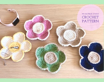 Crochet Pattern: Flower Ring Dish | Jewelry Organizer | Cute Home Decor | Crochet Flower Tray| Handmade Gift for her| Housewarming Gift