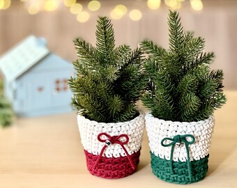 Christmas Tree + Crocheted Cover (1 ct) | Festive Home Decor & Gift | Christmas Table Decor for Small Room, Dorm, Office| FREE SHIPPING 35+