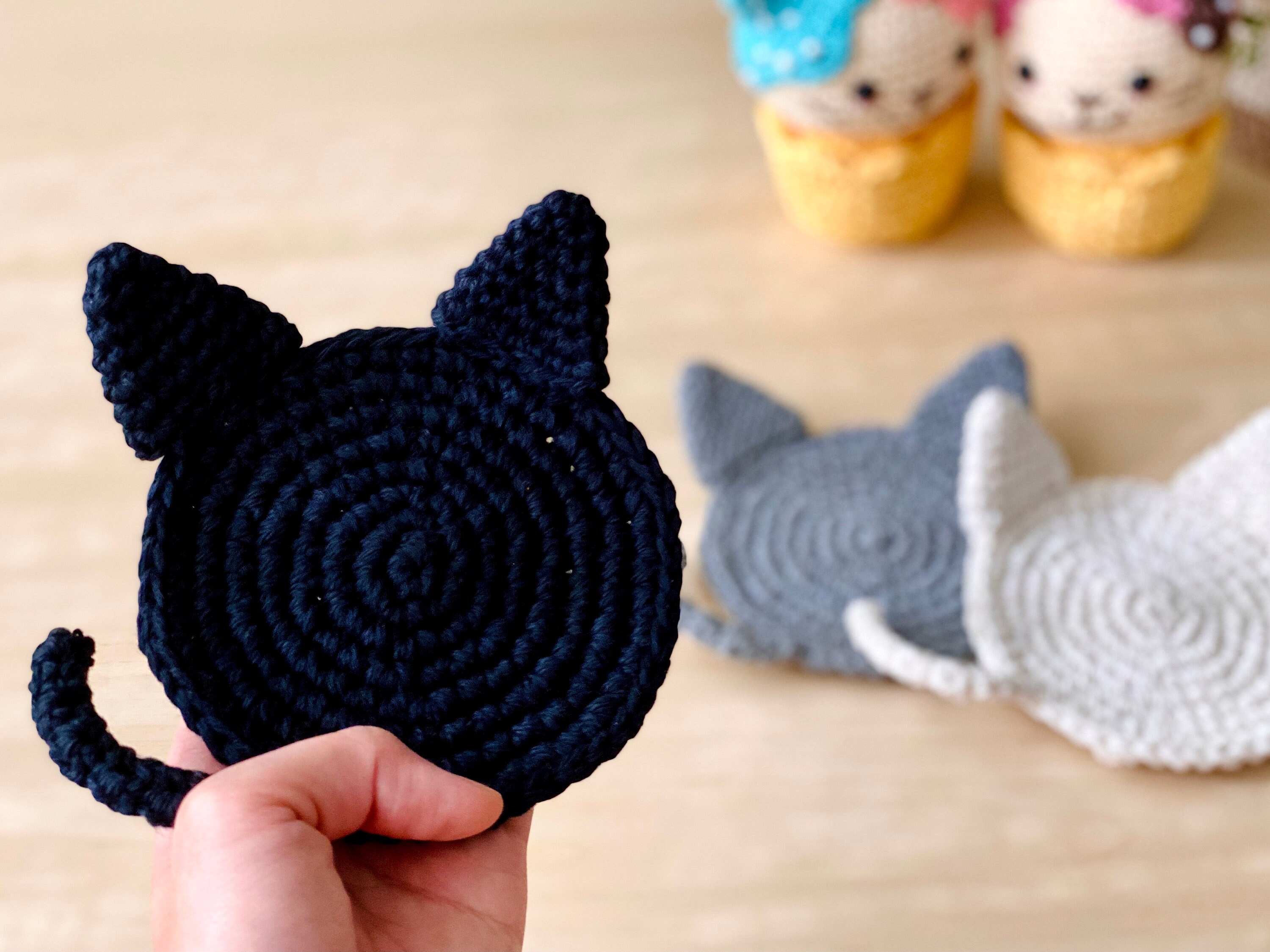 Compra Juego De 6 Posavasos De Algodón Con Diseño De Gato Y Pintura